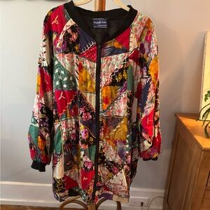 Colorful Vintage Quilted Patchwork Jacket